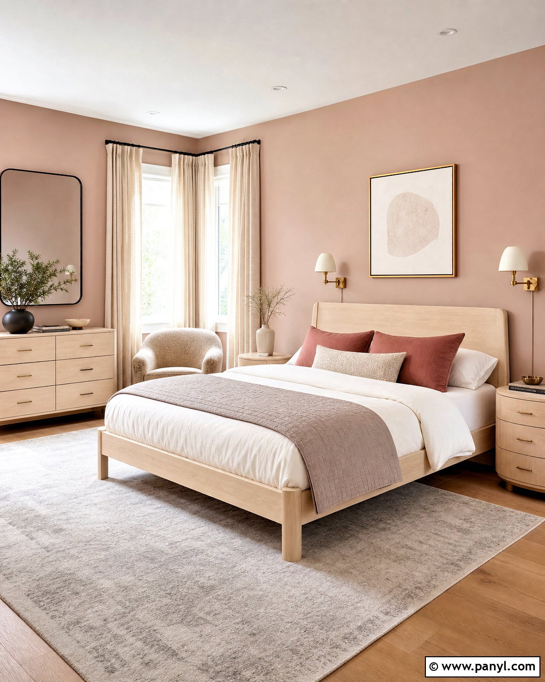Birch Wood And Blush Pink Palette - 20 wooden color palette ideas