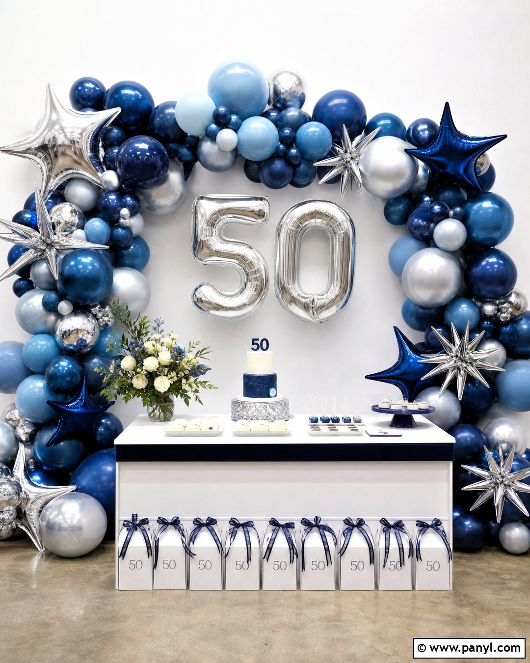 Birthday Number Foil Balloon Wall - 20 foil balloon wall ideas