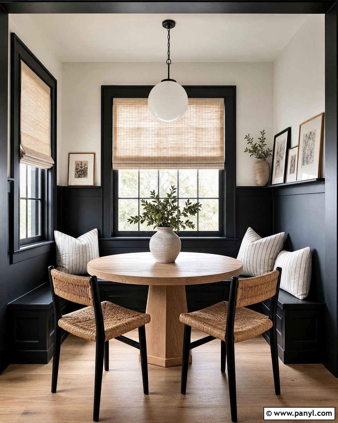 Black 34 Painted Breakfast Nook - 25 34 Painted Wall ideas