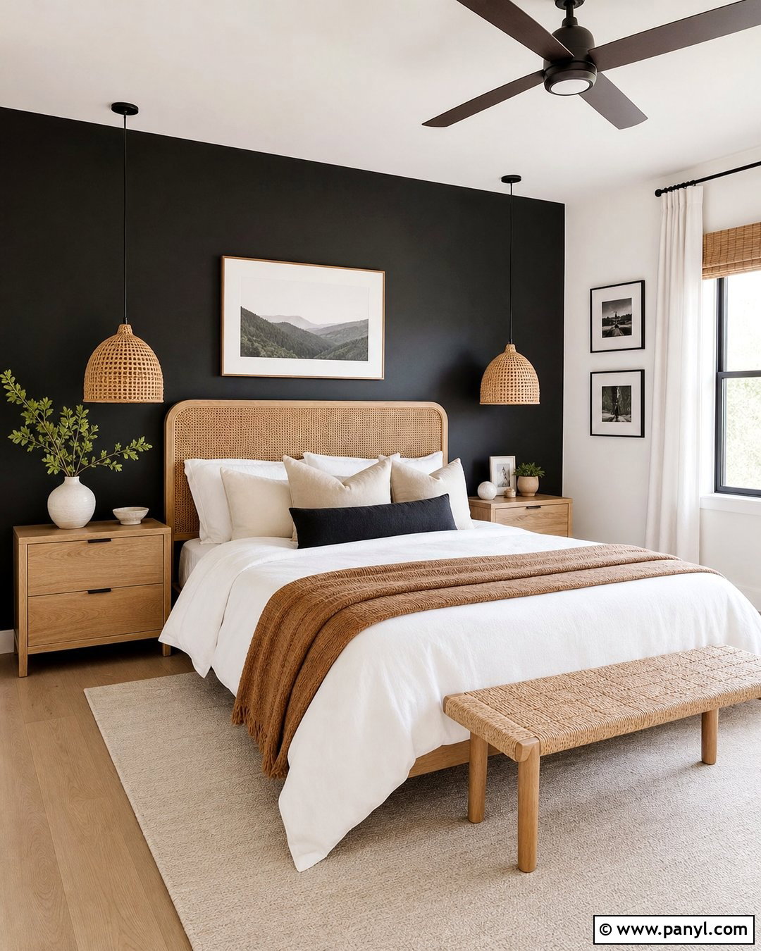 Black Accent Wall - 35 accent wall color ideas