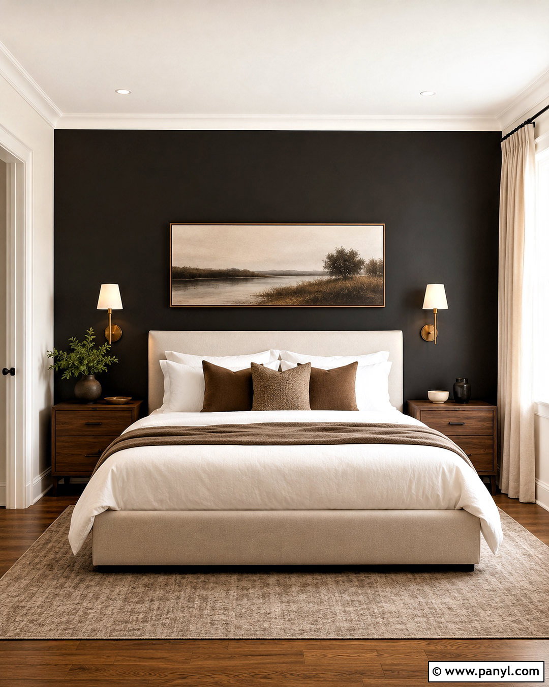 Black Accent Wall Bedroom - 40 black accent walls