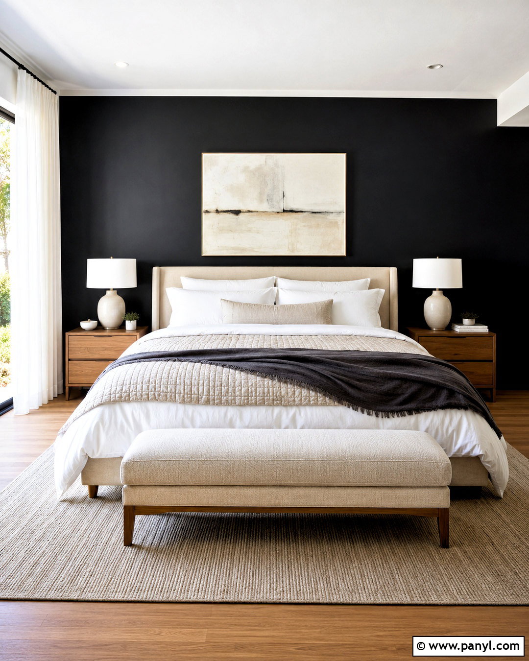 Black Accent Wall Bedroom - 20 black wall in bedroom ideas