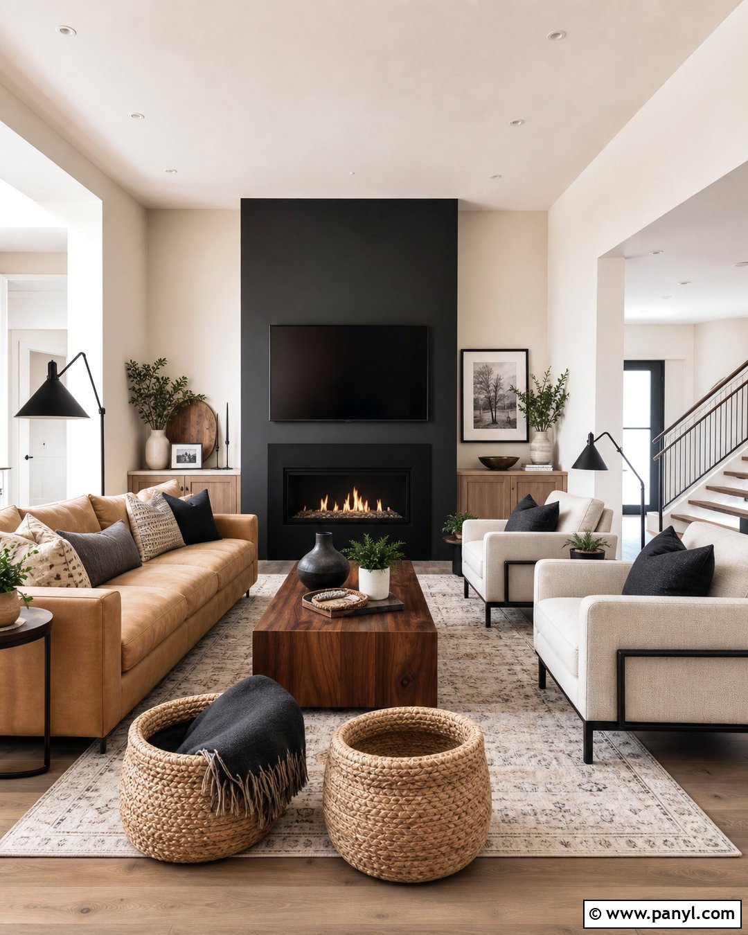 Black Accent Wall Color - 25 House Interior Wall Color Ideas