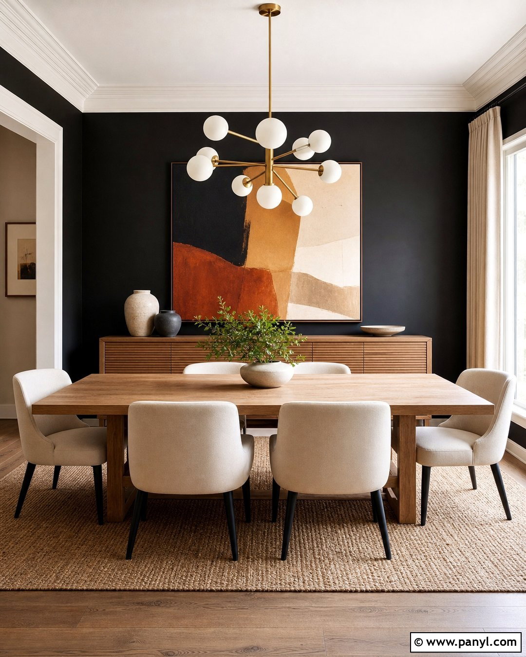Black Accent Wall Dining Room - 30 Accent Wall Black Ideas