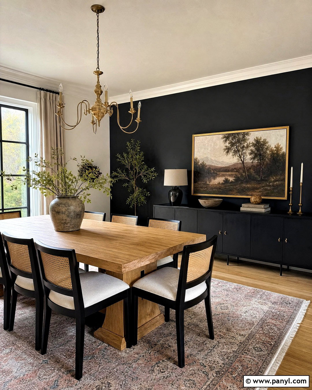 Black Accent Wall Dining Room - 20 black accent wall ideas