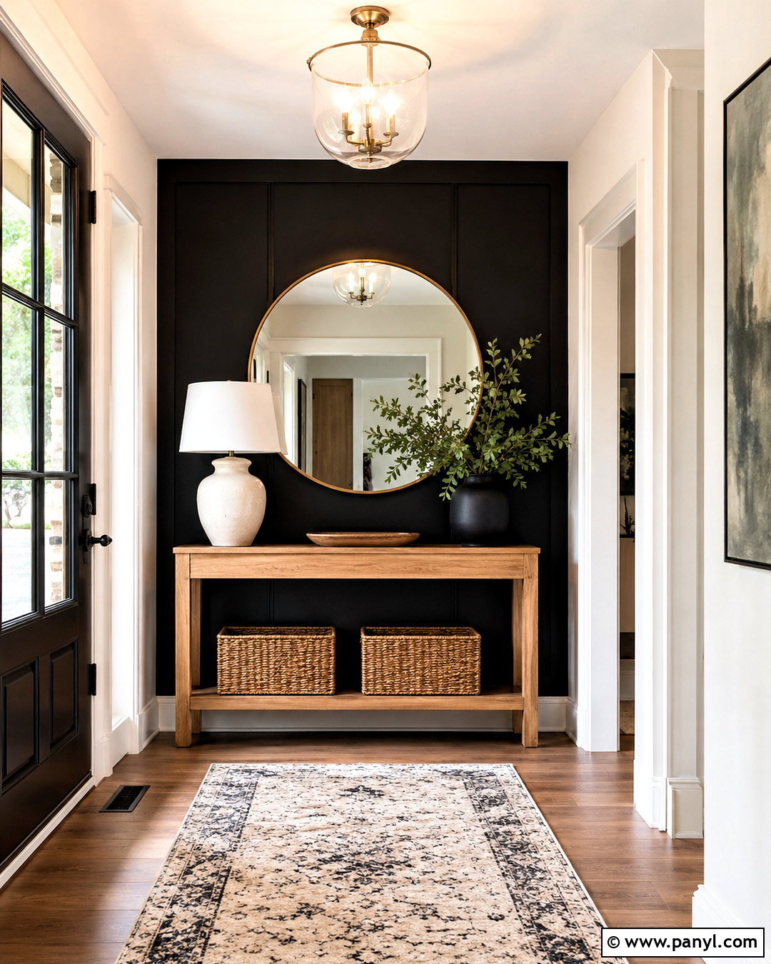 Black Accent Wall Entryway - 40 black accent walls