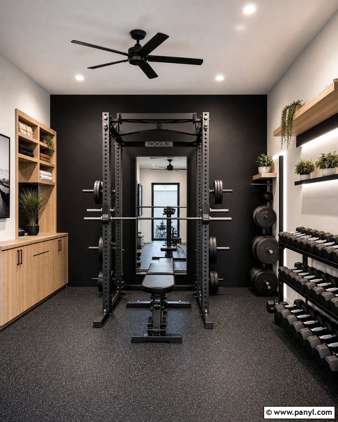 Black Accent Wall Gym - 20 Accent Wall Gym Ideas