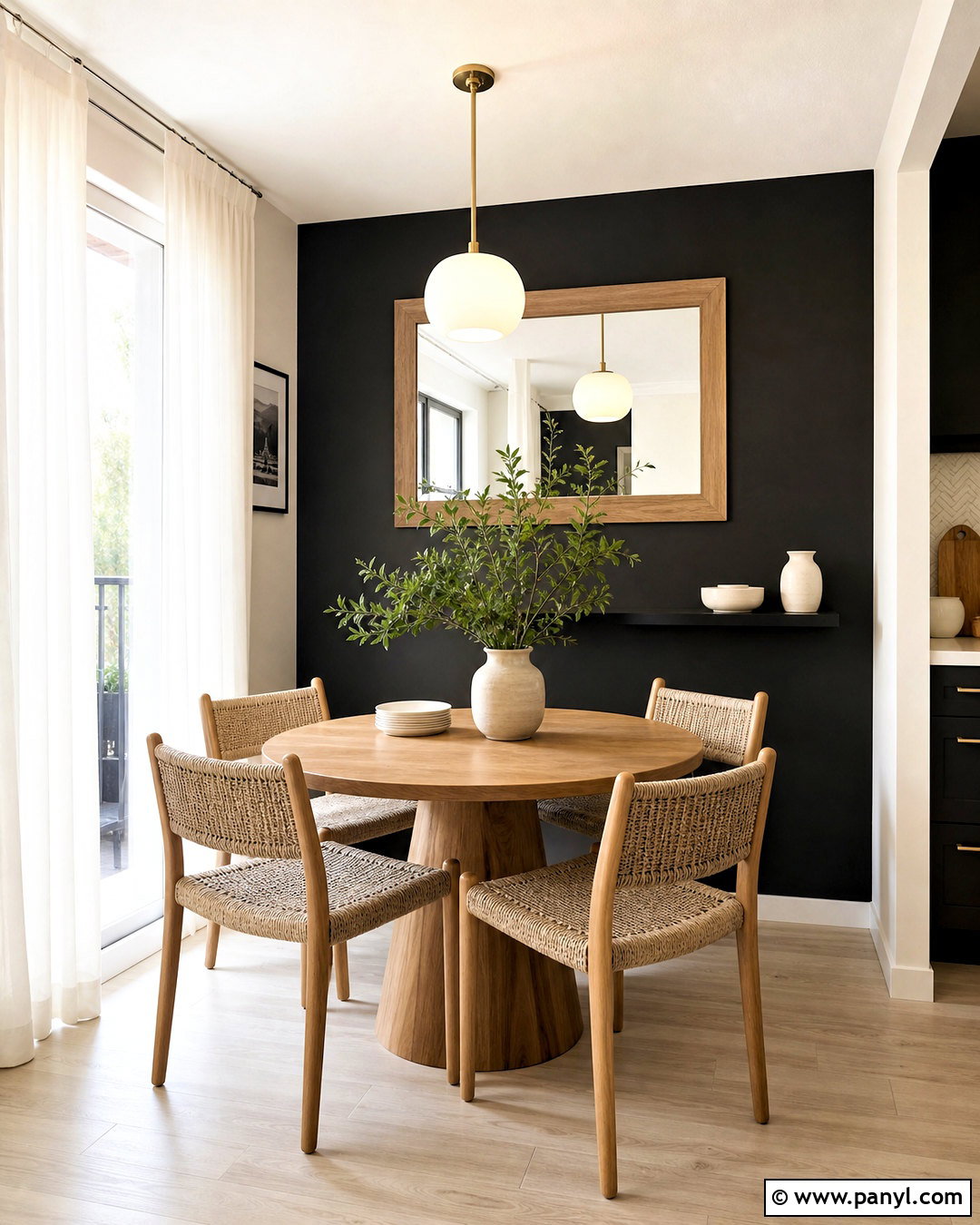 Black Accent Wall In A Small Dining Room - 20 black accent wall dining room ideas