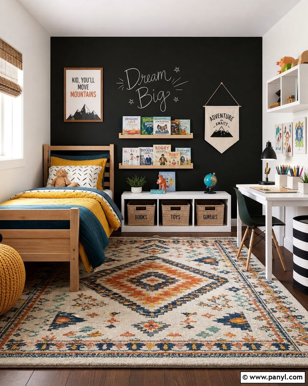 Black Accent Wall Kids Room - 30 Accent Wall Black Ideas