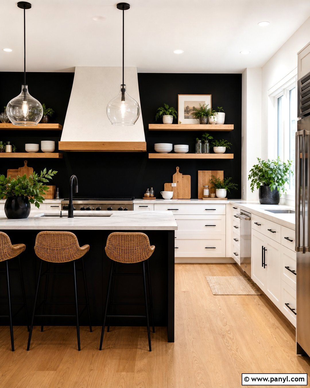 Black Accent Wall Kitchen - 30 Accent Wall Black Ideas