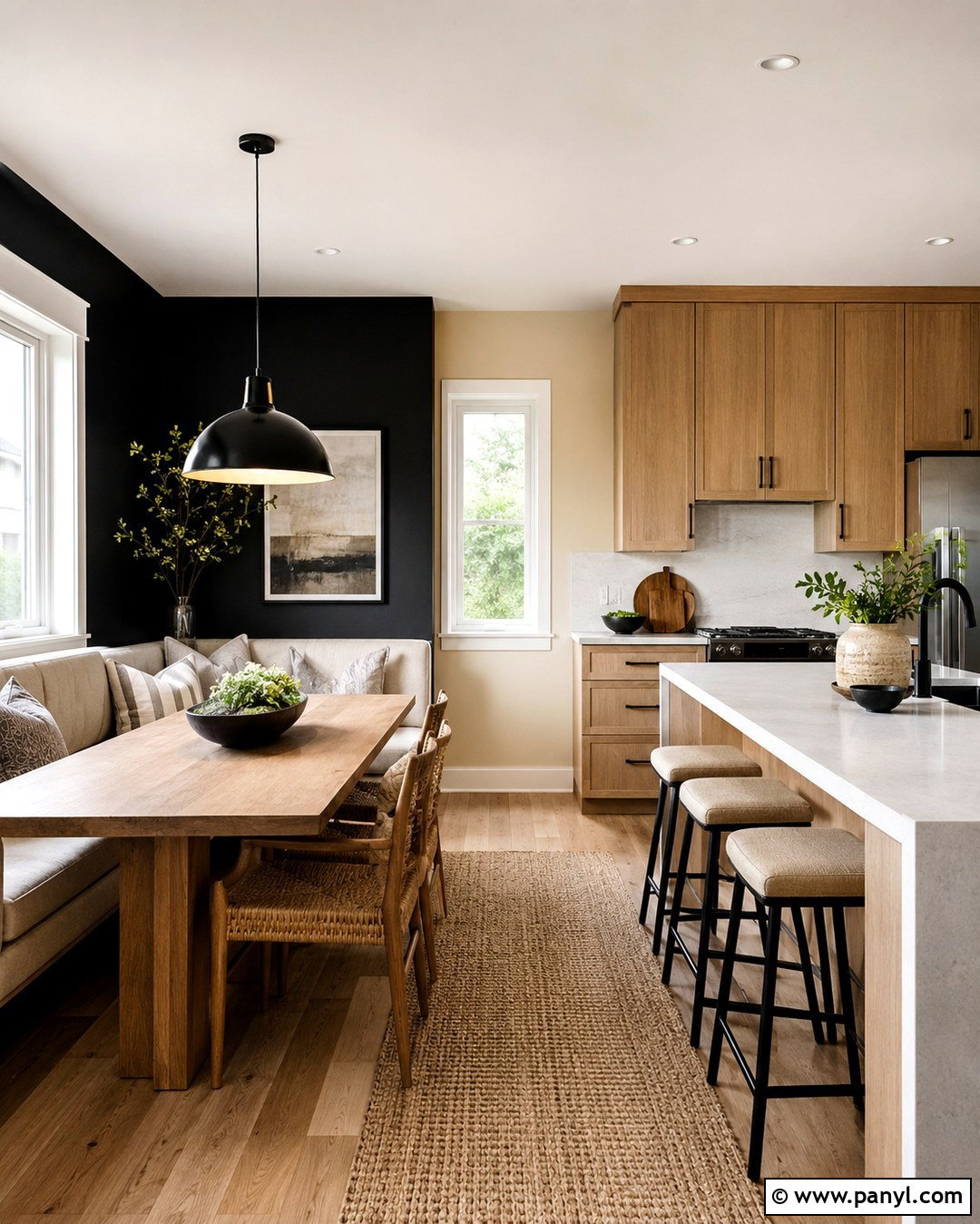 Black Accent Wall Kitchen - 20 Black Accent Wall With Beige Walls
