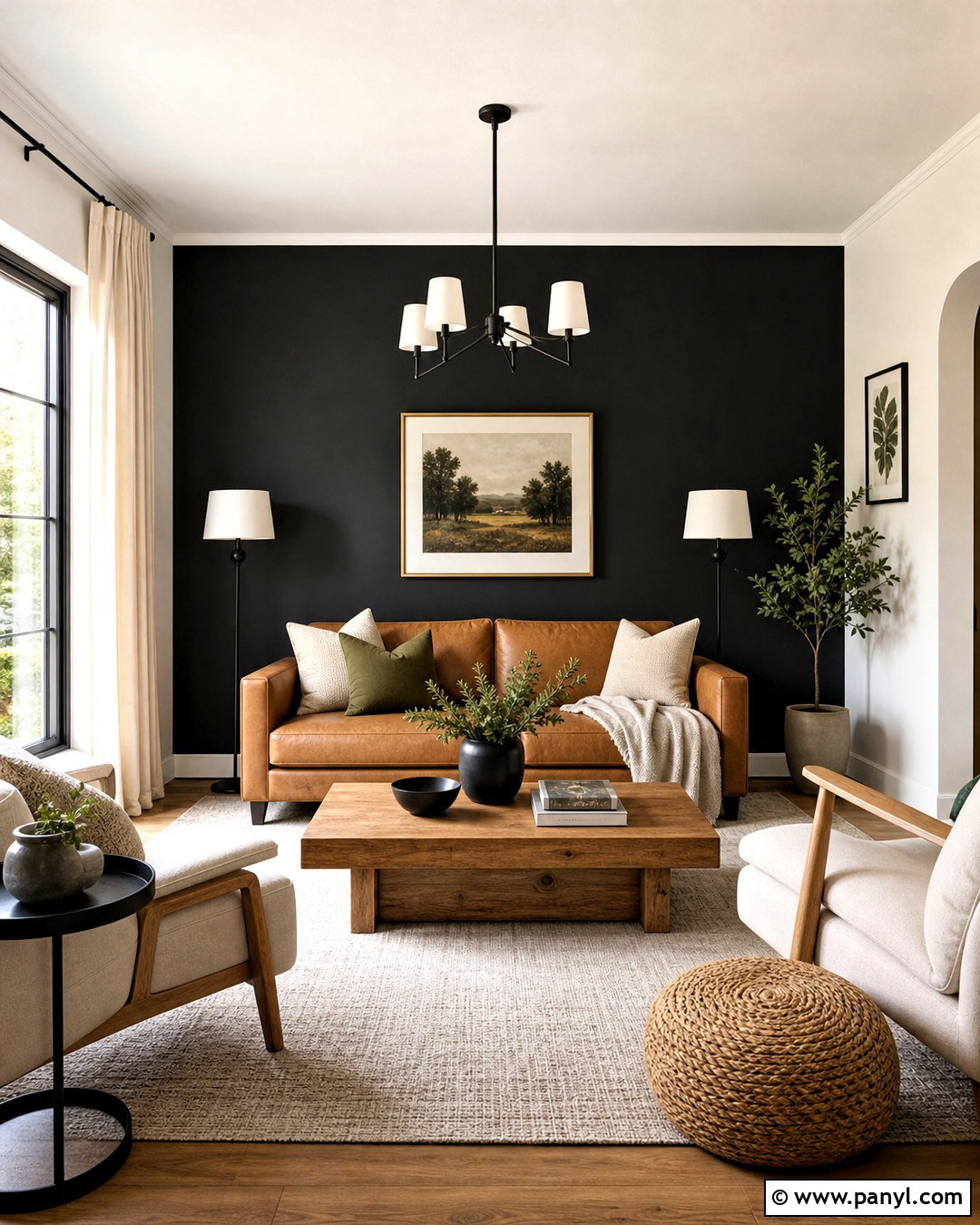 Black Accent Wall Living Room Paint - 20 room wall paint ideas
