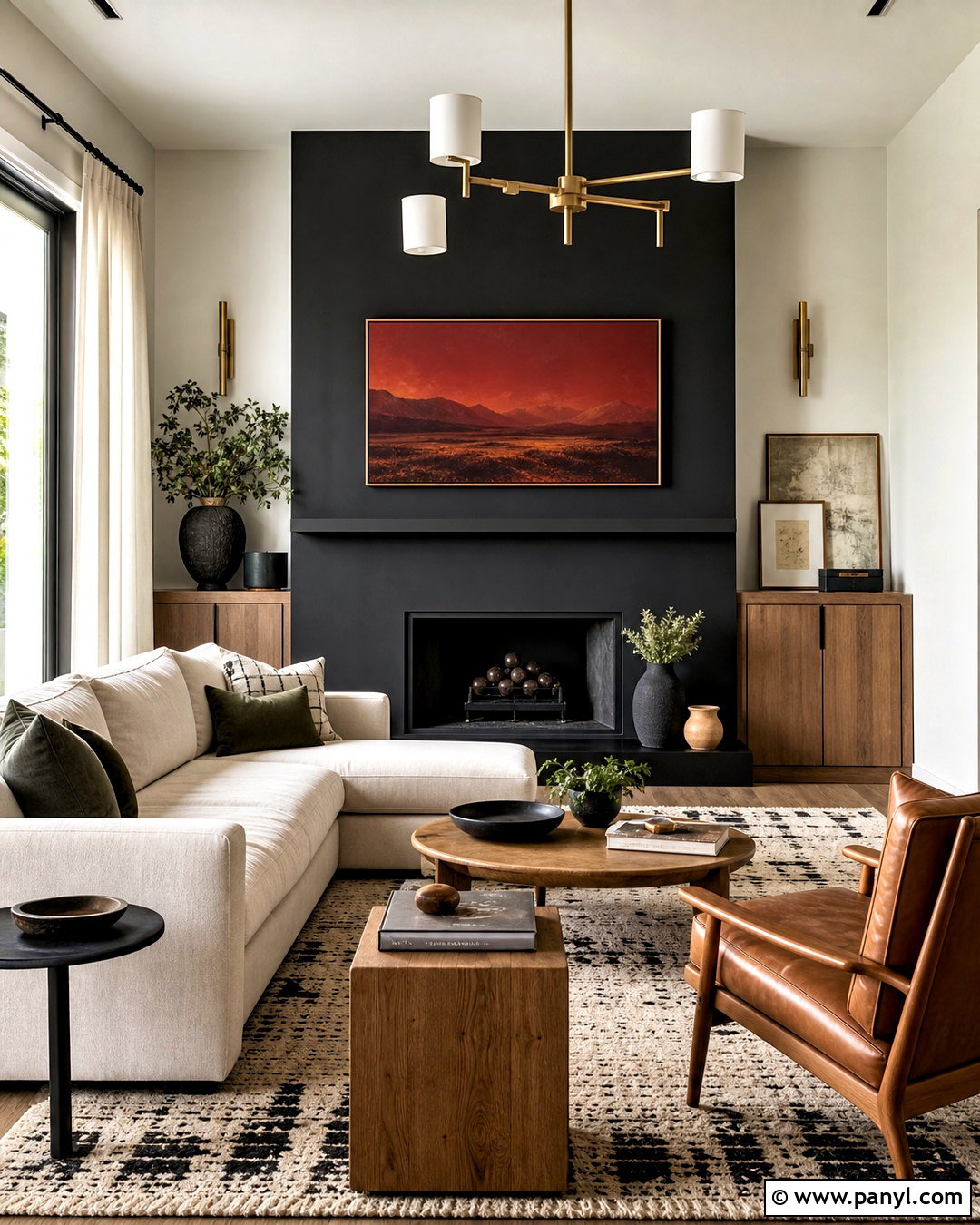 Black Accent Wall Living Room Paint - 20 interior paint ideas living room ideas