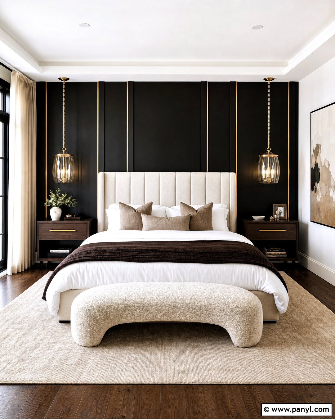 Black Accent Wall Luxury Bedroom - 20 black accent wall bedroom ideas