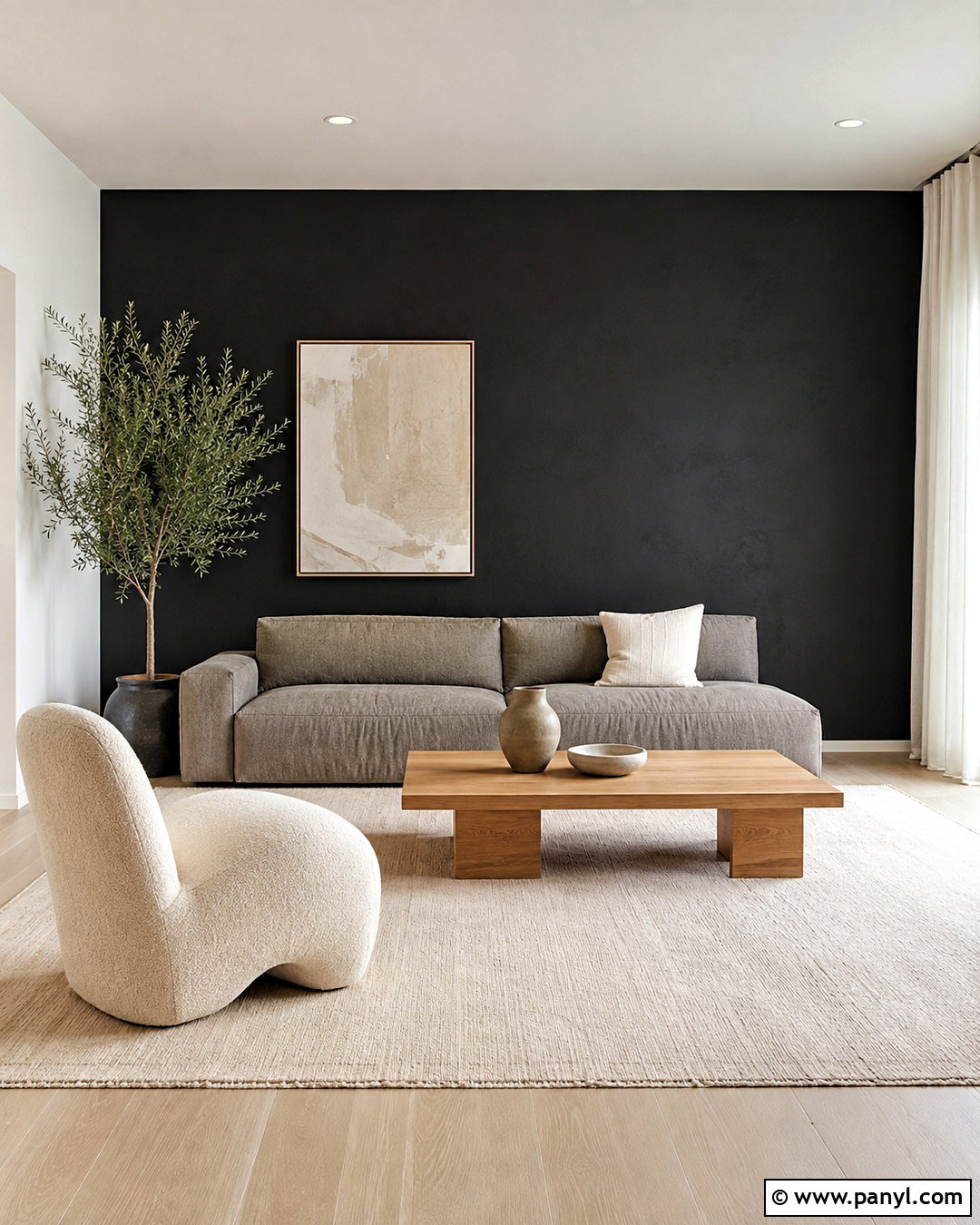 Black Accent Wall Midcentury Modern - 40 black accent walls