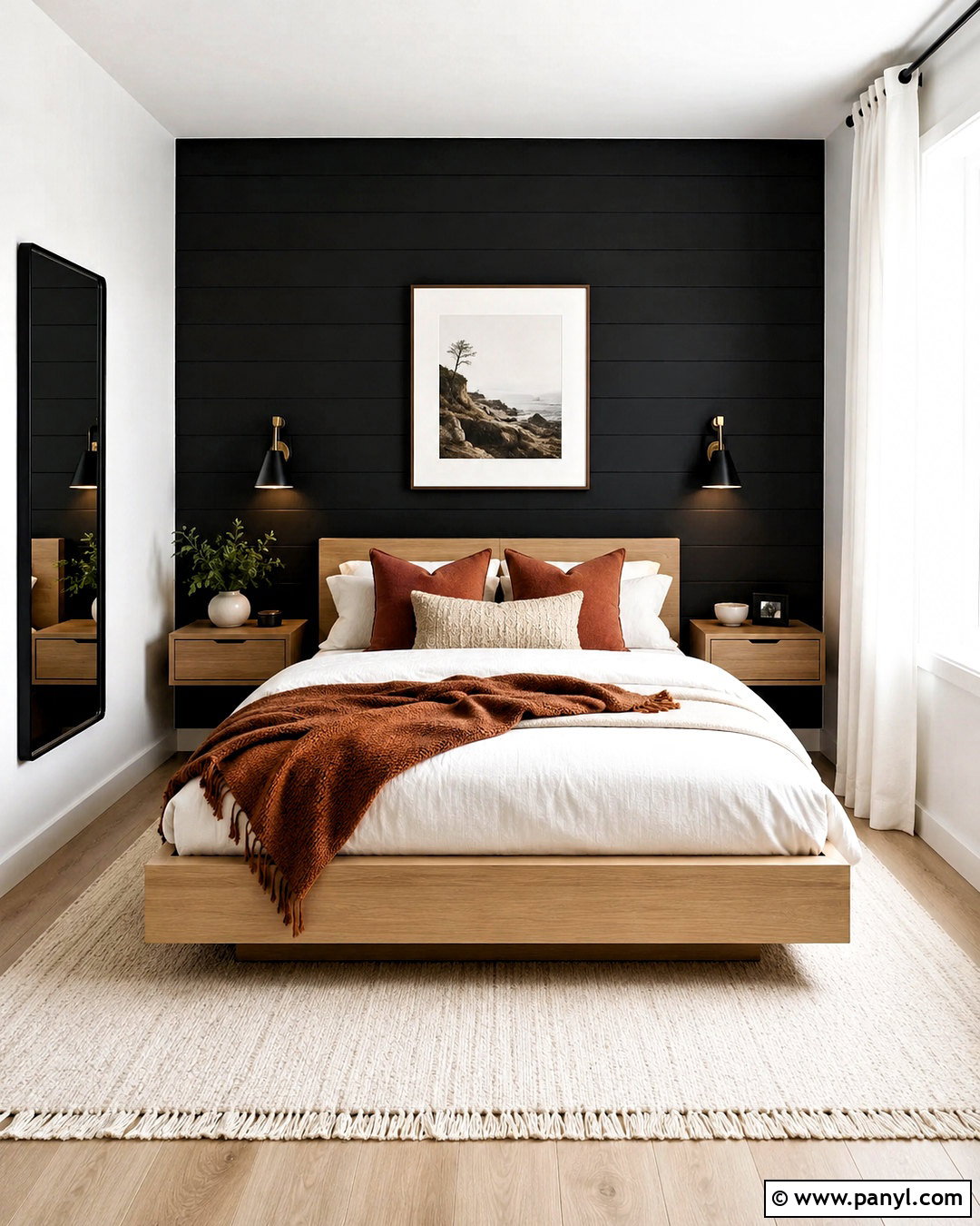 Black Accent Wall Small Bedroom - 40 black accent walls