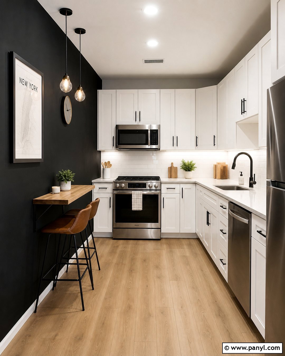 Black Accent Wall Small Kitchen - 30 black accent wall kitchen ideas