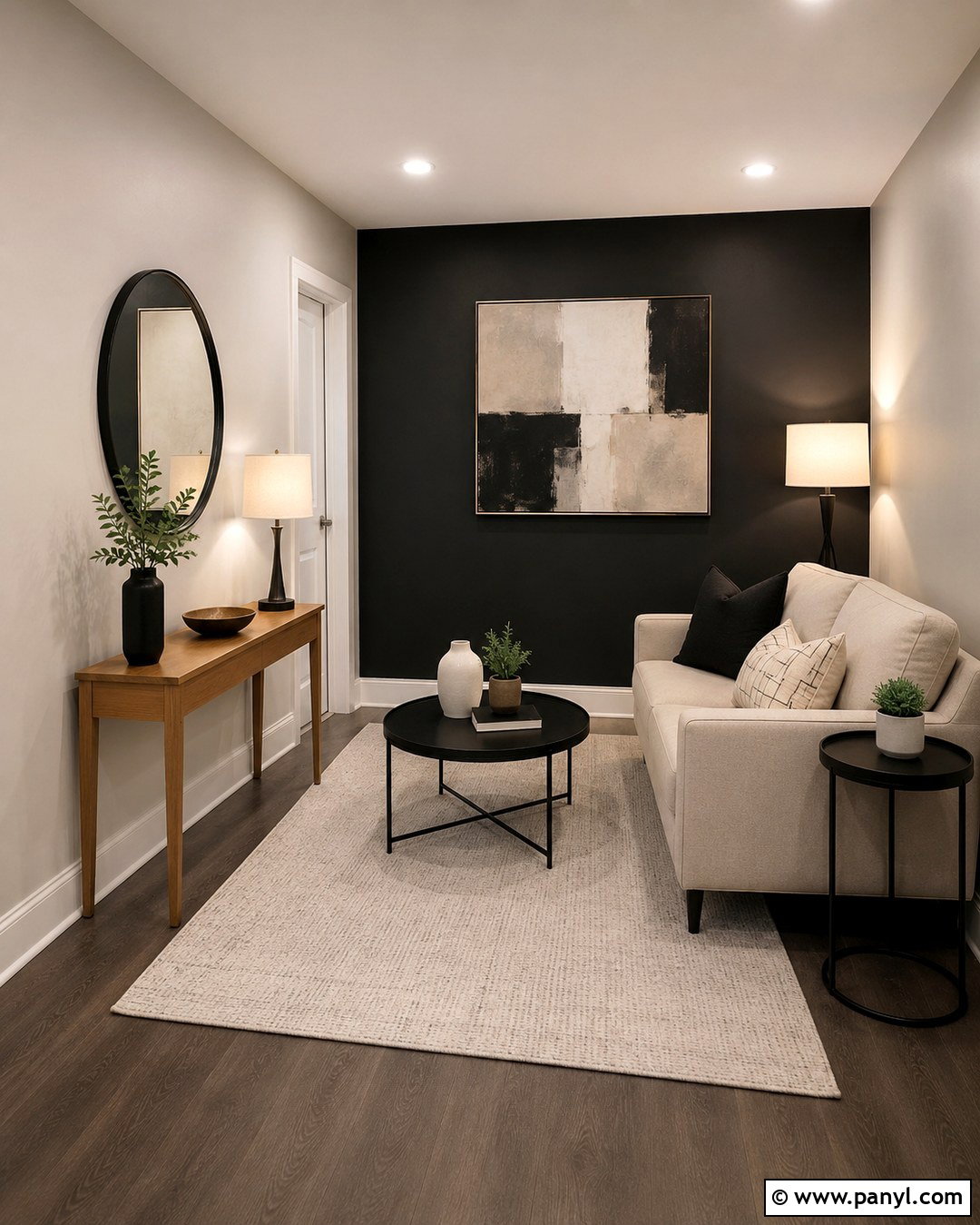 Black Accent Wall Small Room - 20 Black Accent Wall With Beige Walls