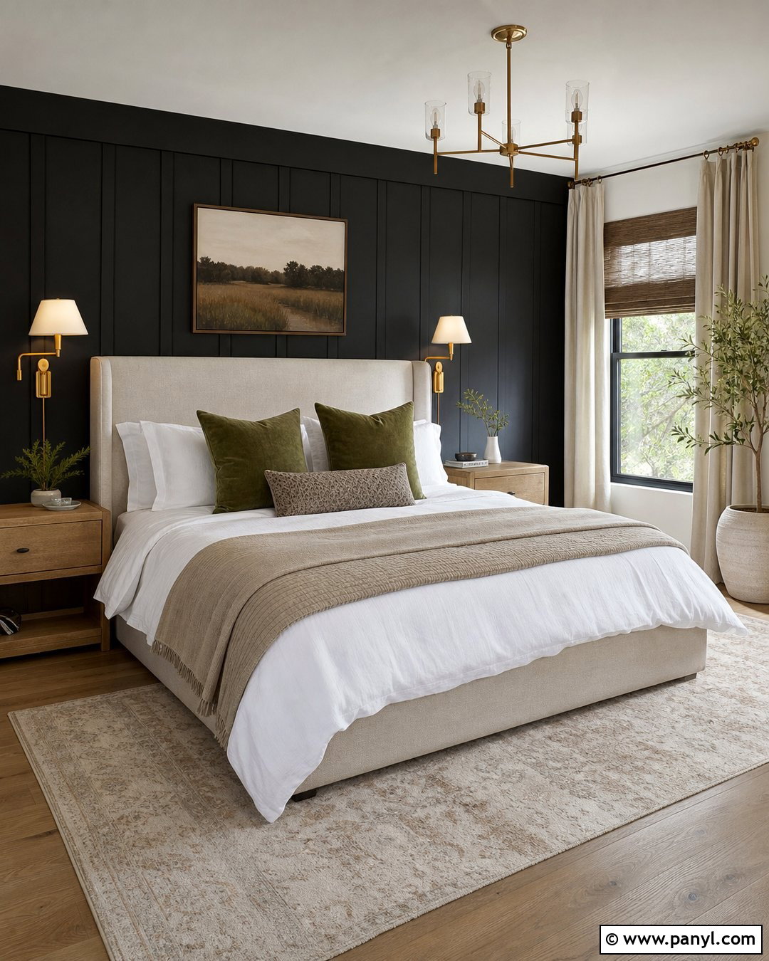 Black Accent Wall With Bedroom Window - 25 Black Accent Wall With Windows