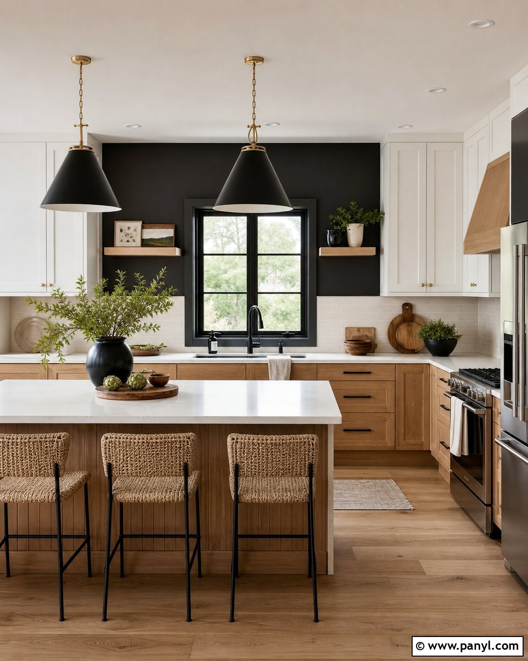 Black Accent Wall With Kitchen Window - 25 Black Accent Wall With Windows