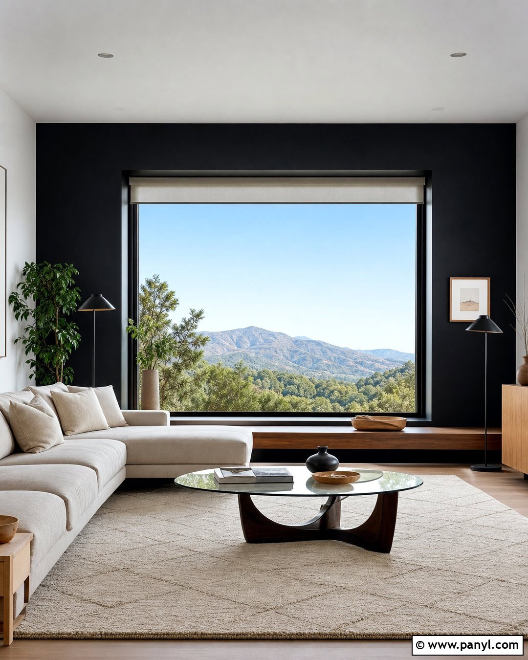 Black Accent Wall With Picture Window - 25 Black Accent Wall With Windows