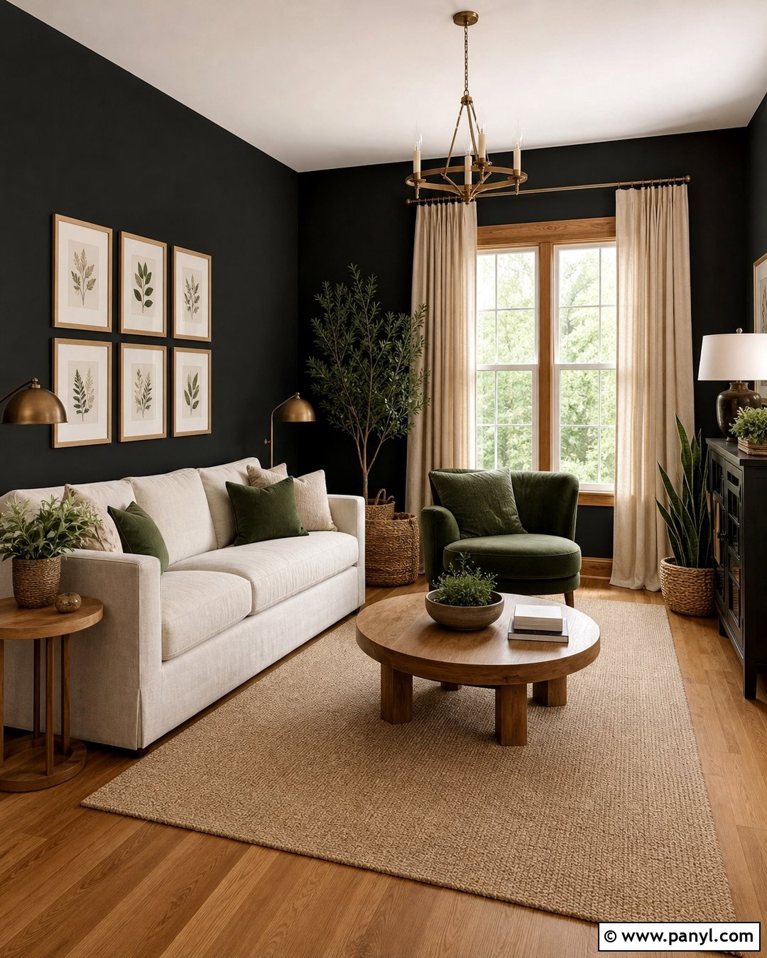 Black Accent Wall With Wood Window Trim - 25 Black Accent Wall With Windows