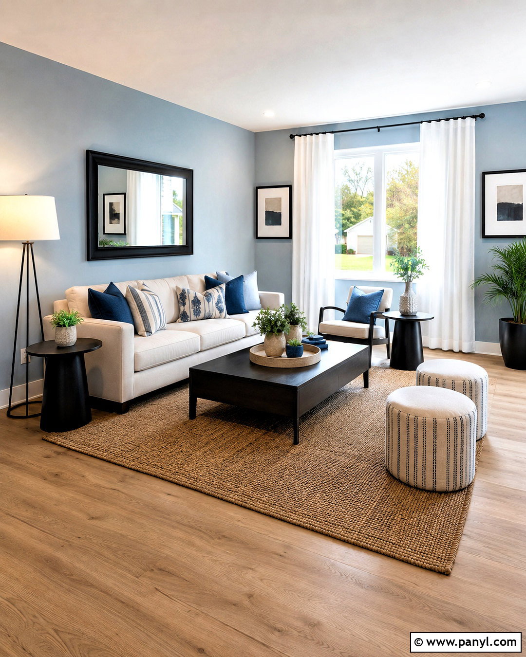 Black Accents With Light Blue Walls - 20 What Goes With Light Blue Walls