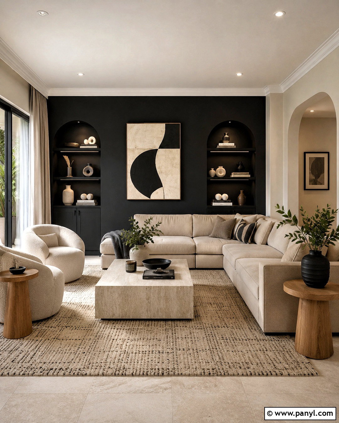 Black And Beige Living Room Walls - 20 black living room walls