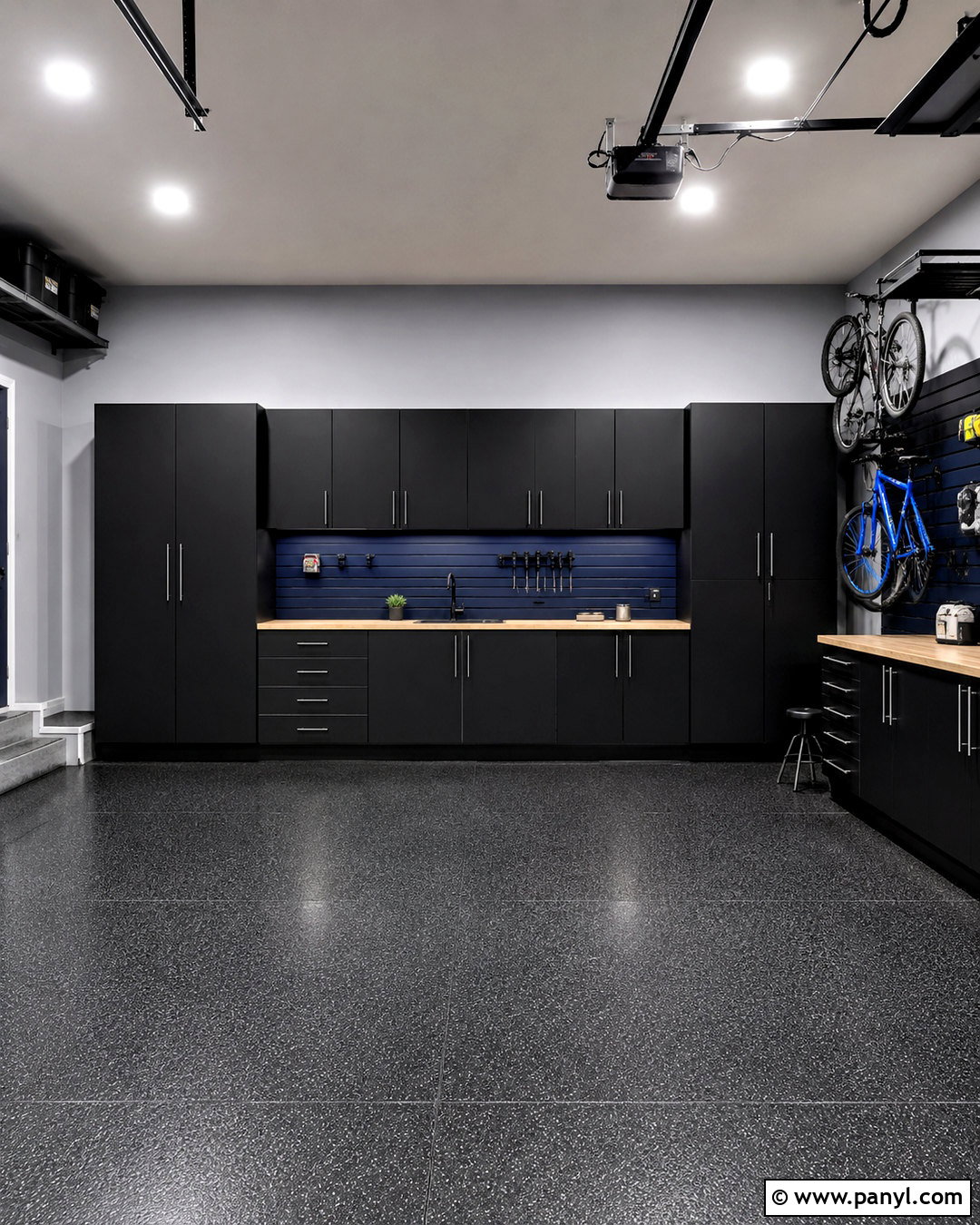Black And Blue Garage Interior - 20 black garage interior ideas