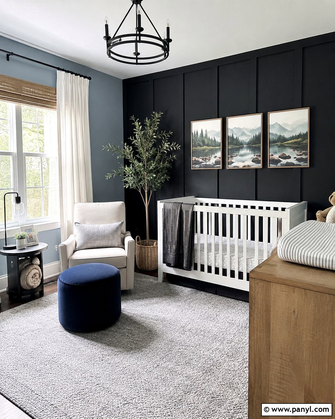 Black And Blue Nursery - 20 Black Accent Wall Nursery Boy Ideas