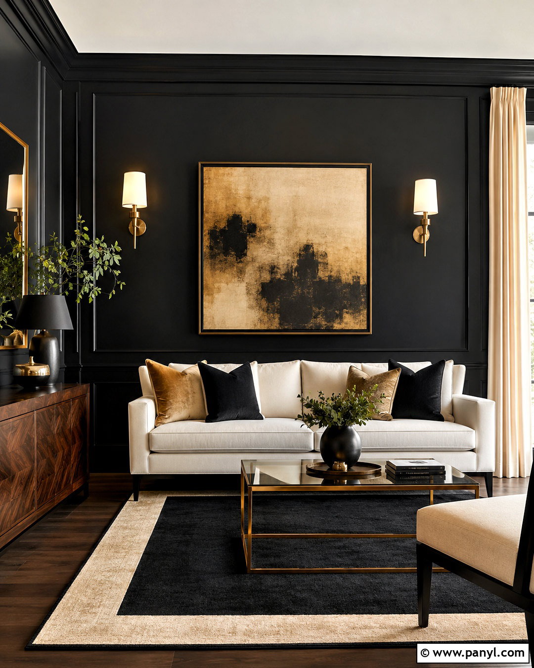 20 Black Living Room Walls That Make a Bold, Refined Statement