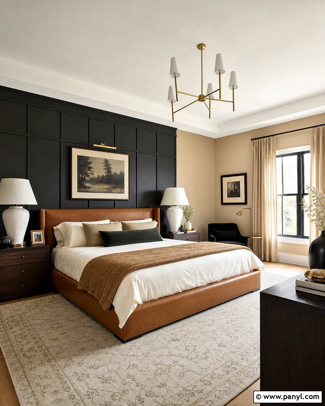 Black And Caramel Bedroom Walls - 20 bedroom wall colour combination ideas
