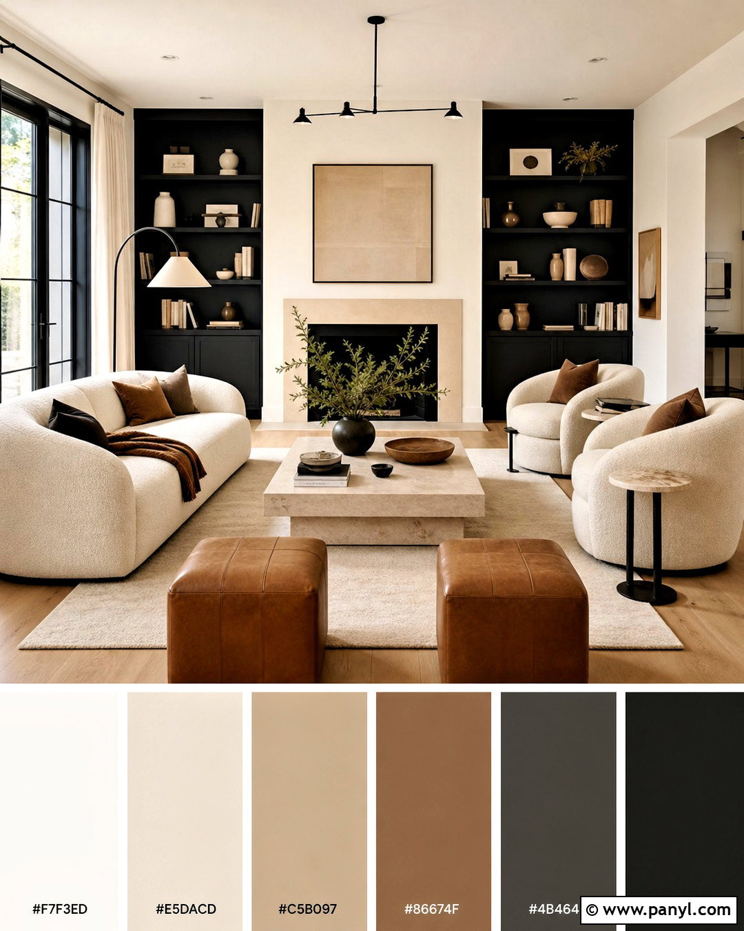 Black And Cream Color Palette - 20 colour palette ideas
