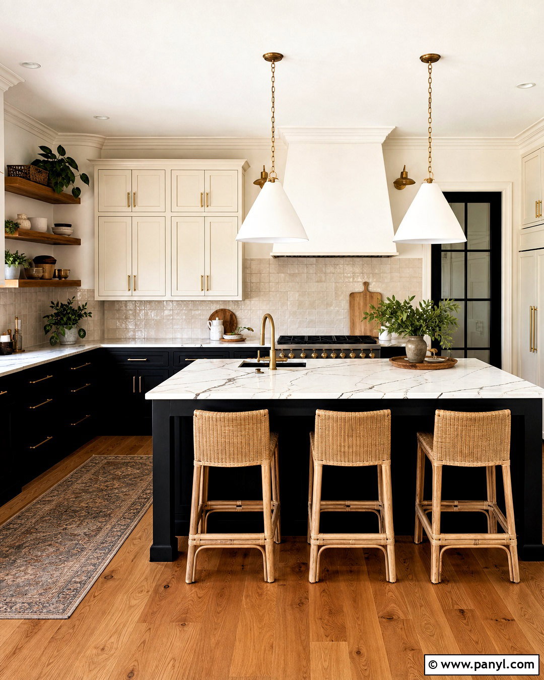Black And Cream Kitchen - 20 kitchen room colour ideas
