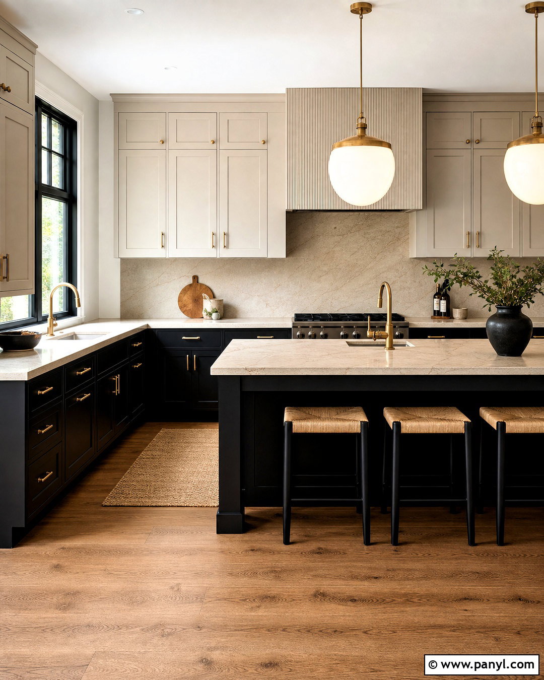 Black And Cream Kitchen Color Scheme - 20 kitchen colors schemes paint ideas