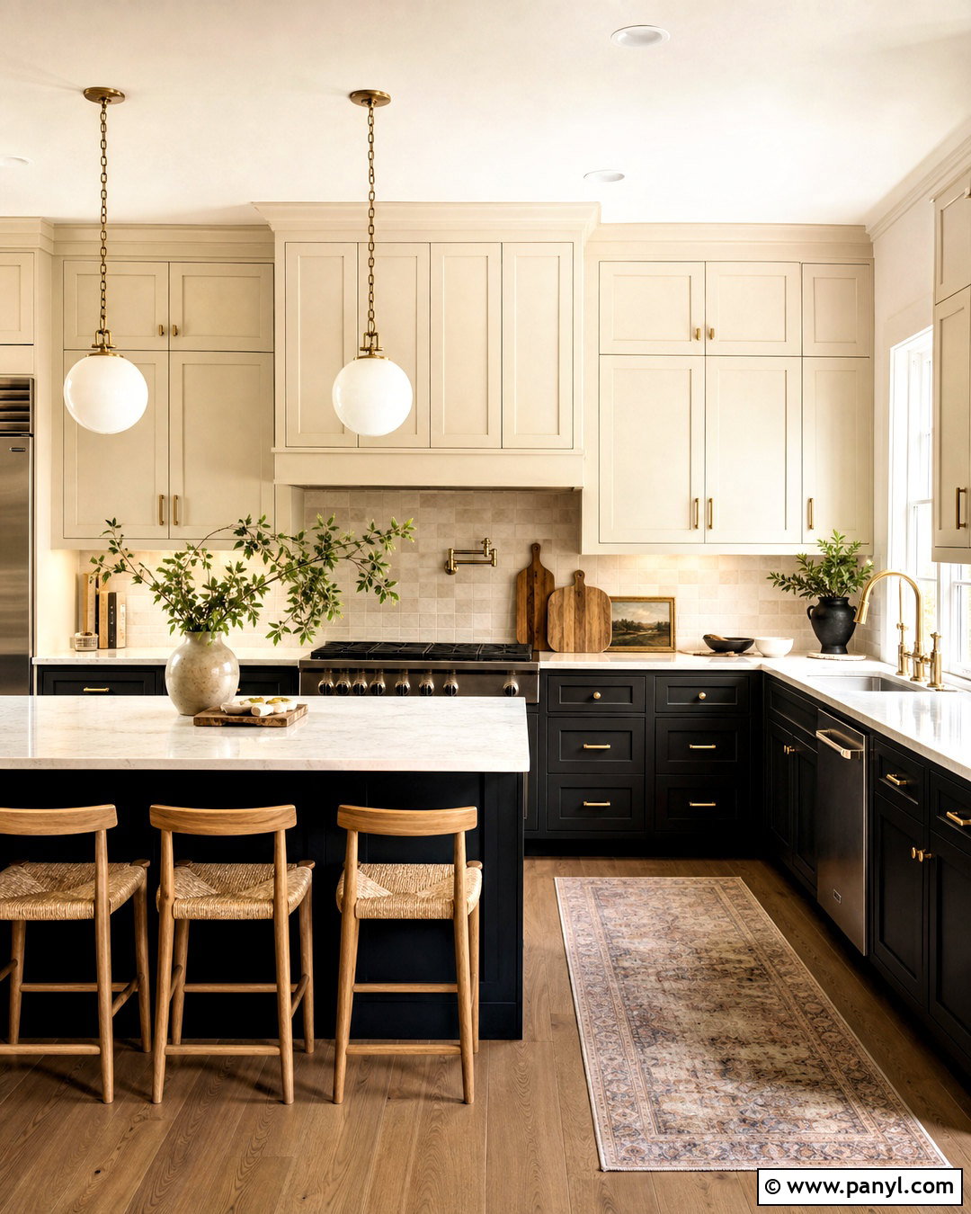 Black And Cream Kitchen Paint Scheme - 20 indoor paint colors schemes