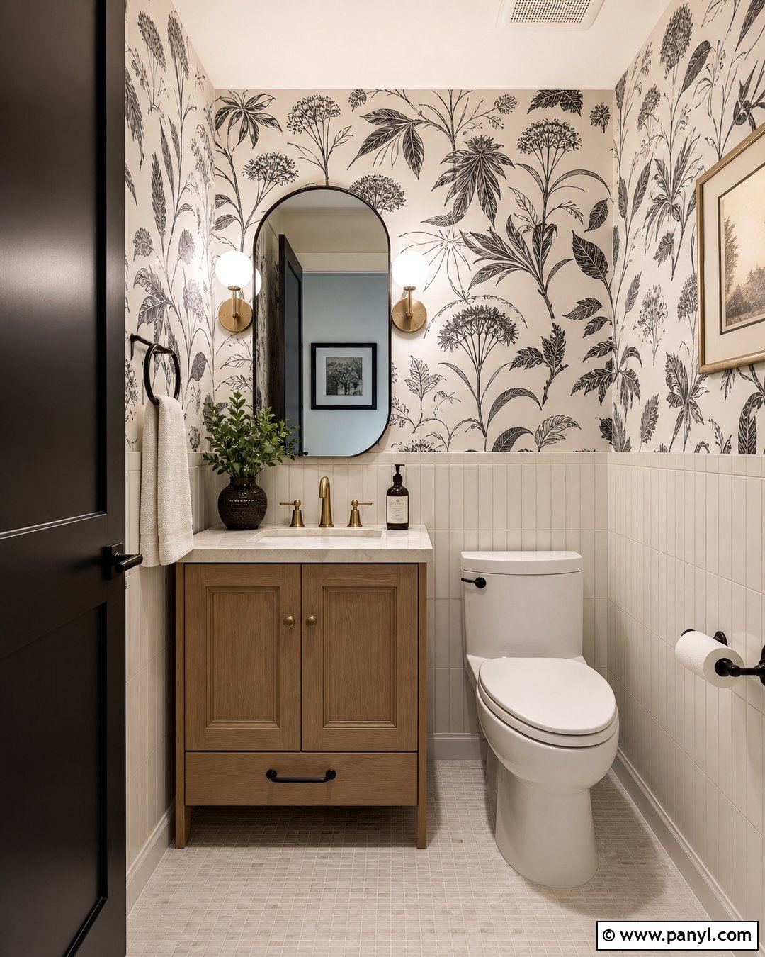Black And Cream Wallpaper Powder Room - 30 neutral colors wallpaper ideas
