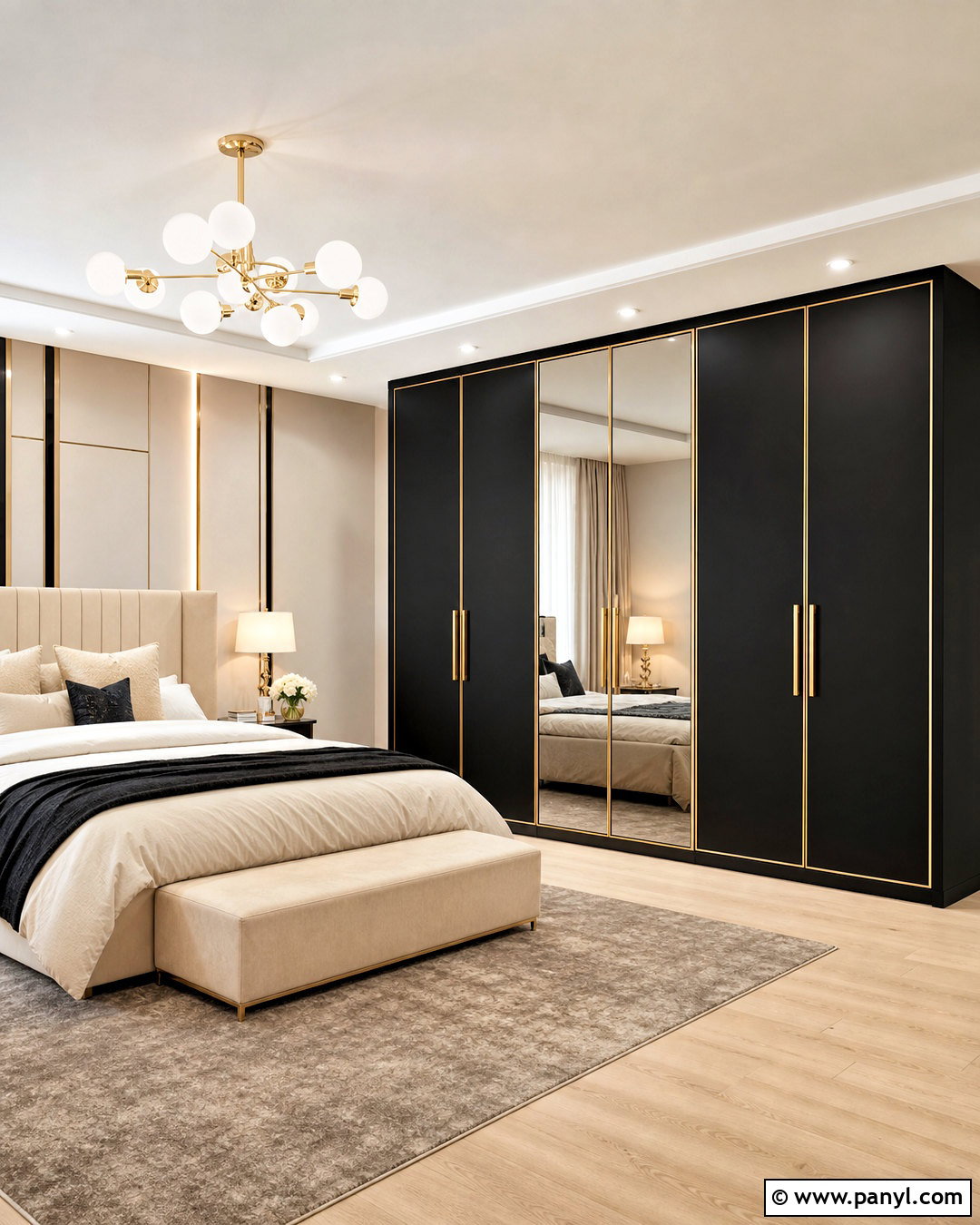 Black And Gold Almirah - 20 almirah color ideas