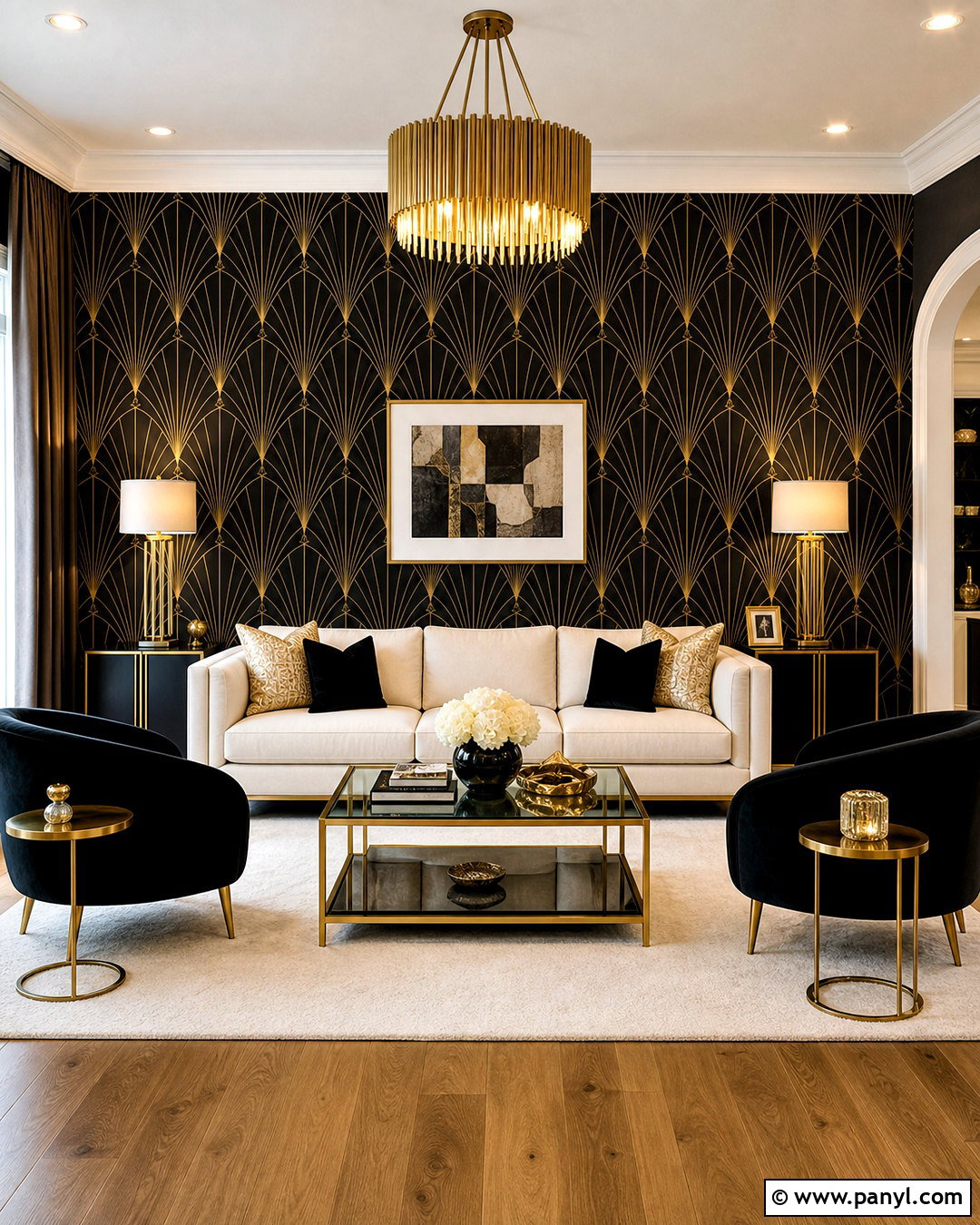 Black And Gold Art Deco Wallpaper - 20 wallpaper black and gold ideas