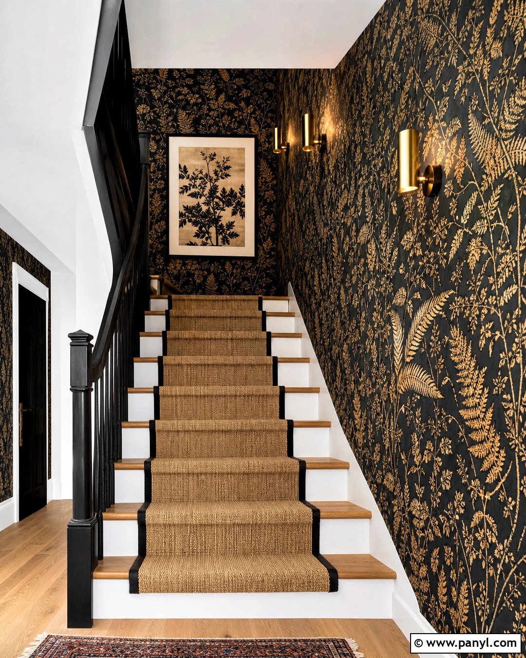 Black And Gold Botanical Wallpaper - 20 wallpaper black and gold ideas