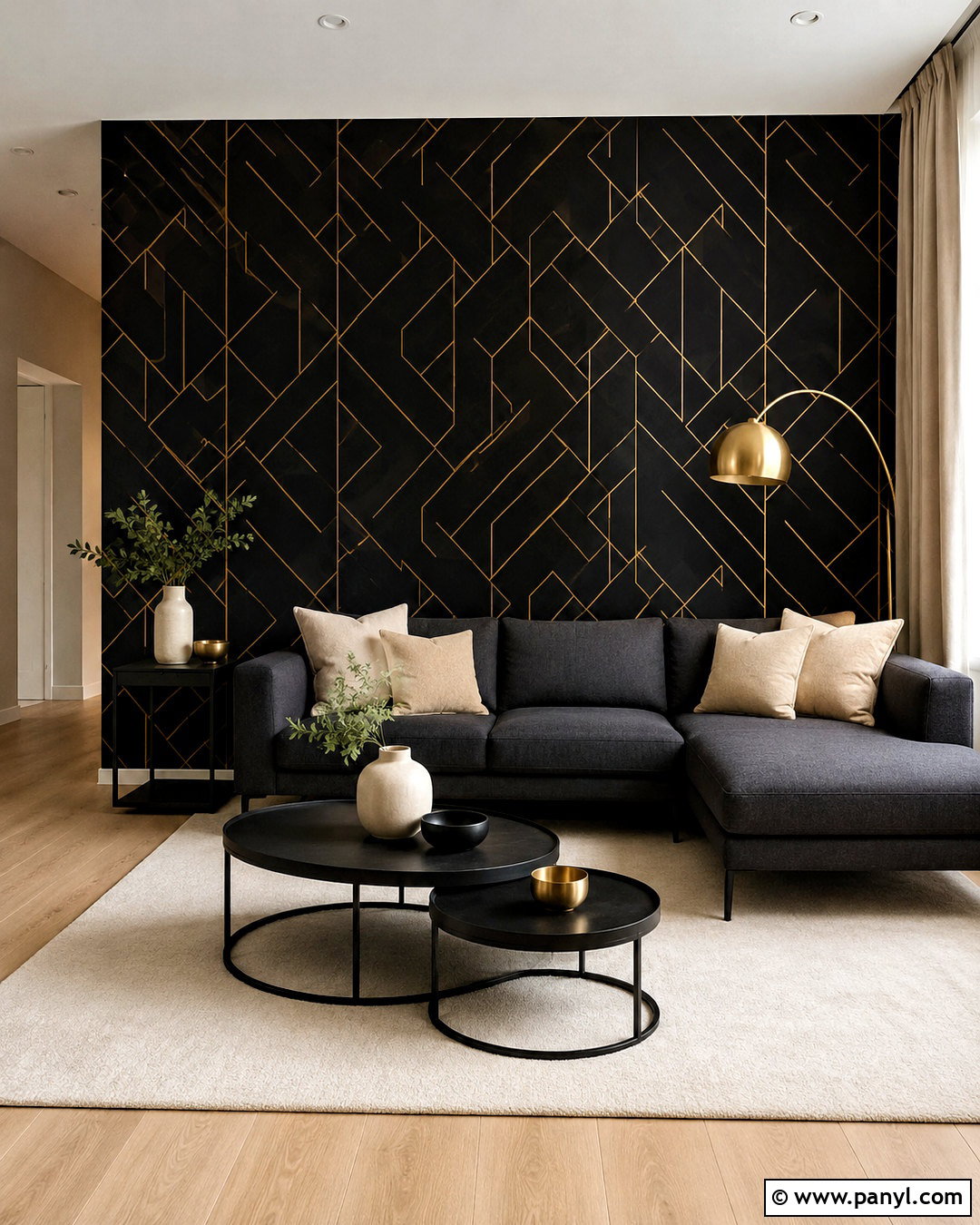 20 Black and Gold Accent Wall Ideas for an Elegant Upgrade