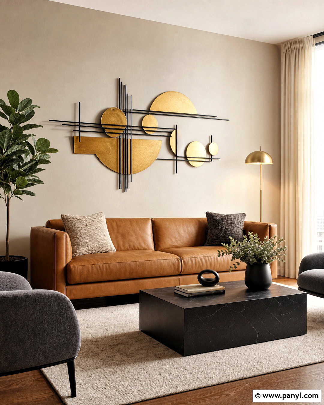 Black And Gold Metal Wall Art - 20 gold metal wall art ideas
