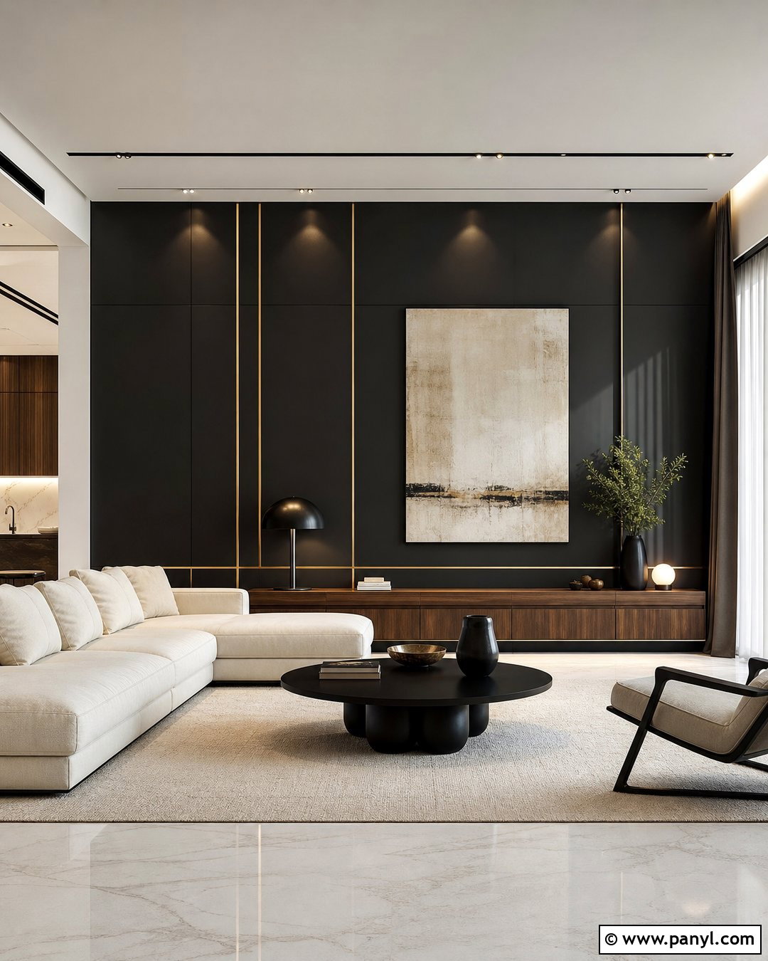 Black And Gold Metal Wall Panels - 30 Black And Gold Wall Ideas
