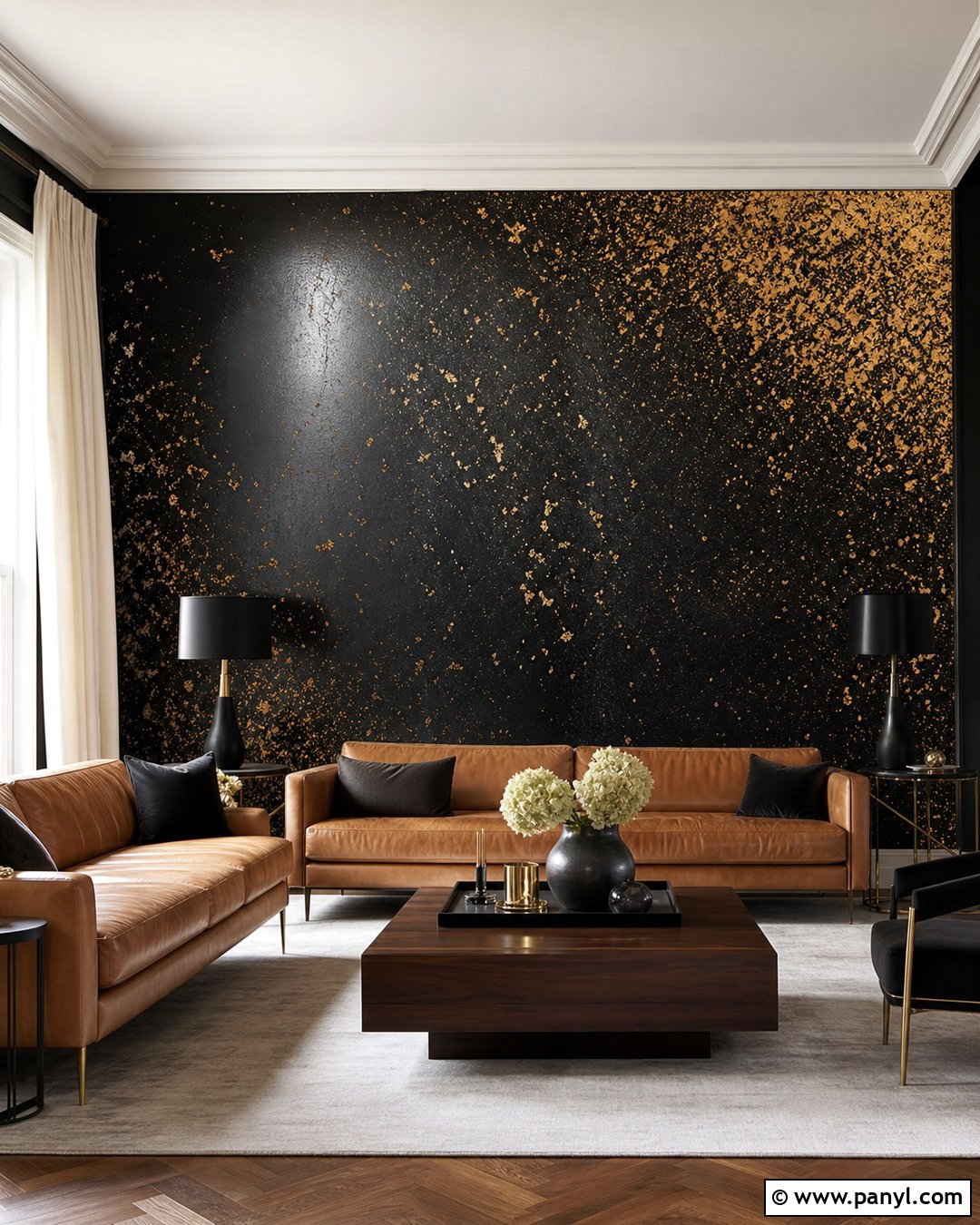 Black And Gold Sparkle Paint Wall - 20 Gold Sparkle Paint For Walls