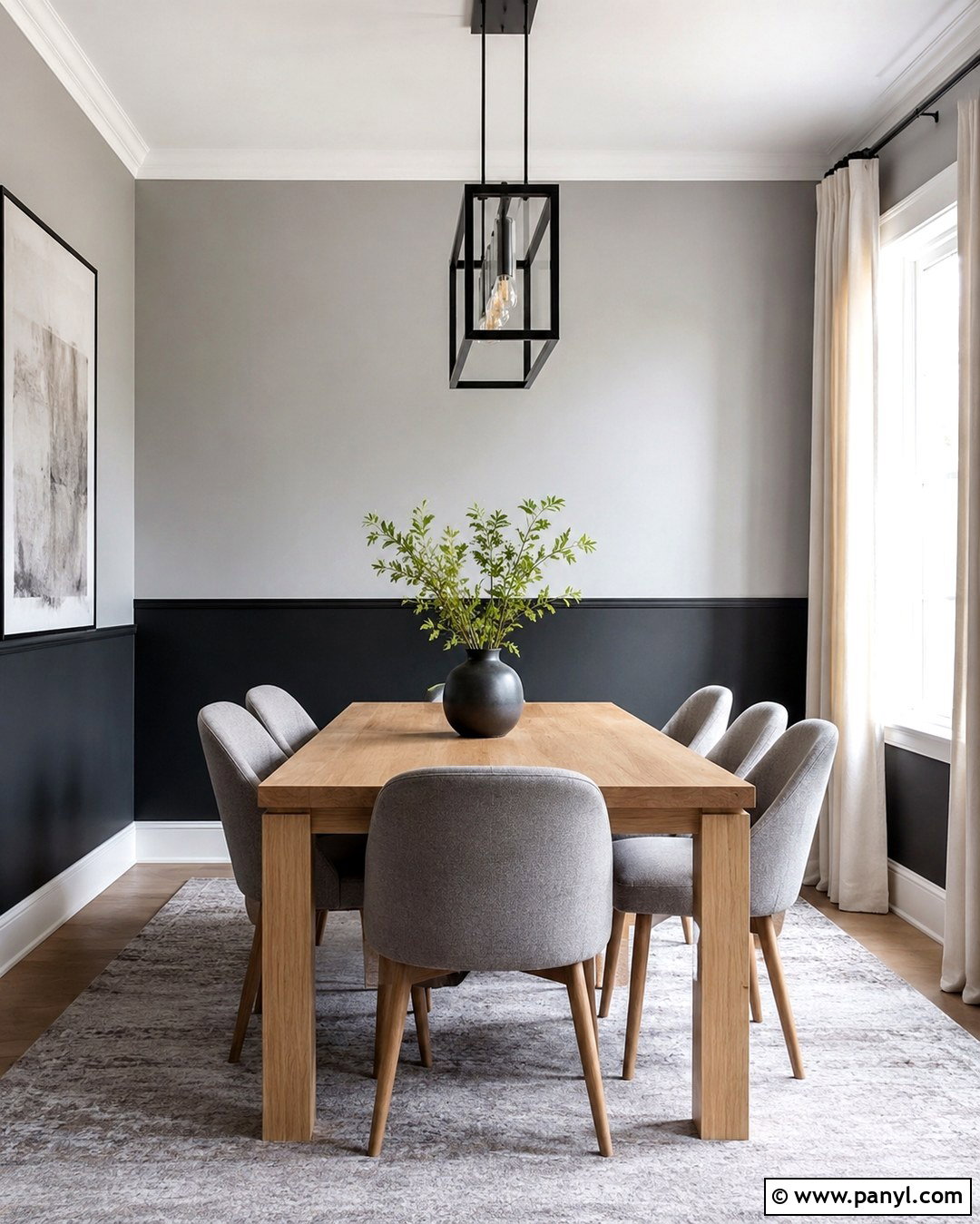 Black And Grey Two Tone Walls - 20 Black And Grey Wall Paint Ideas