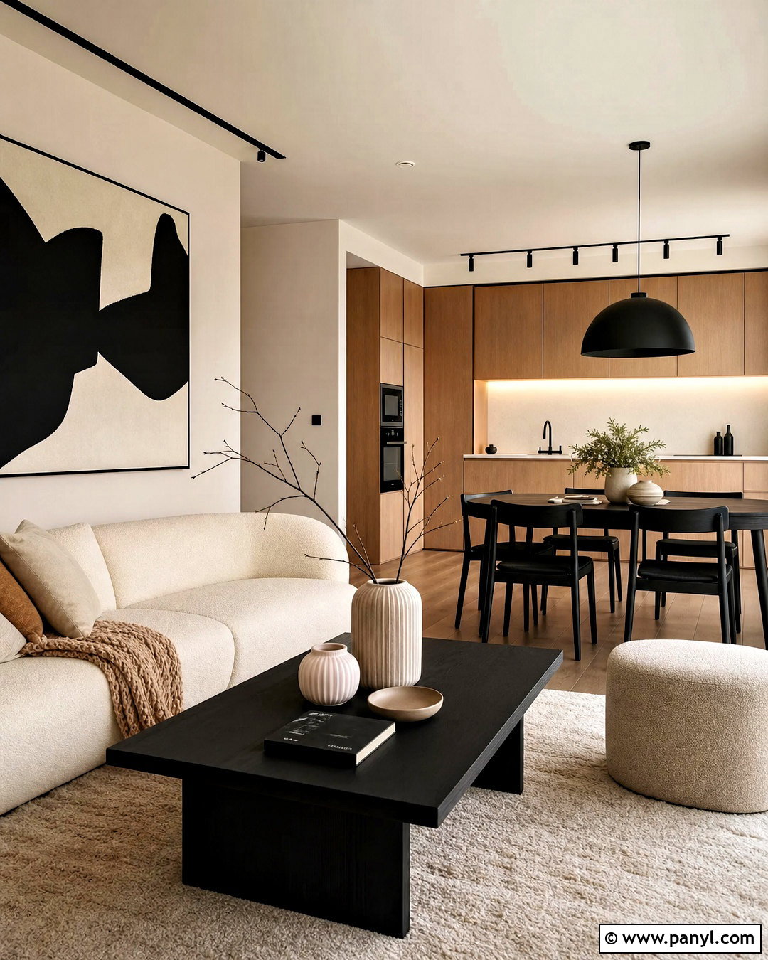 Black And Ivory Apartment Color Palette - 20 apartment color palette ideas