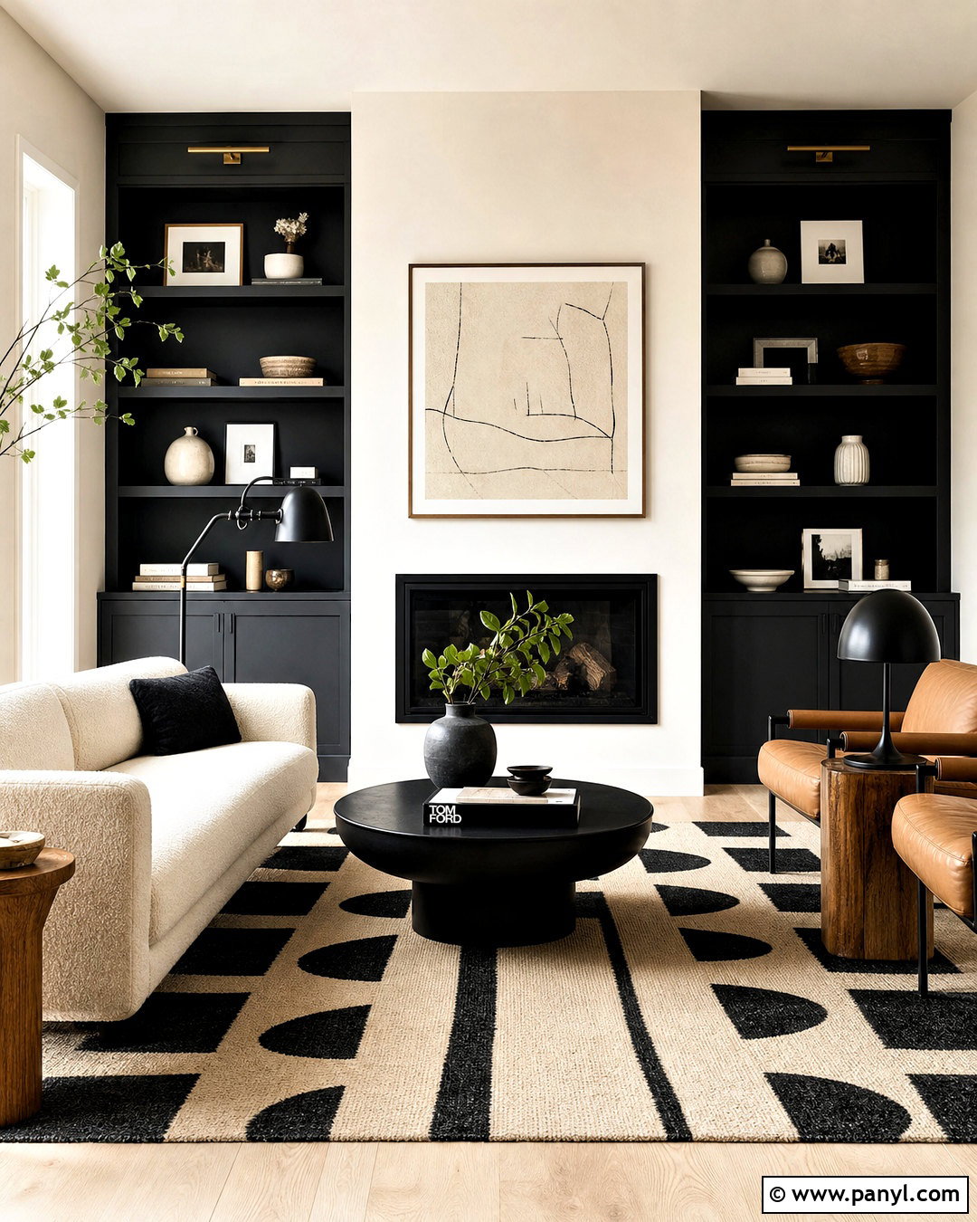 Black And Ivory Room - 20 aesthetic room colour ideas