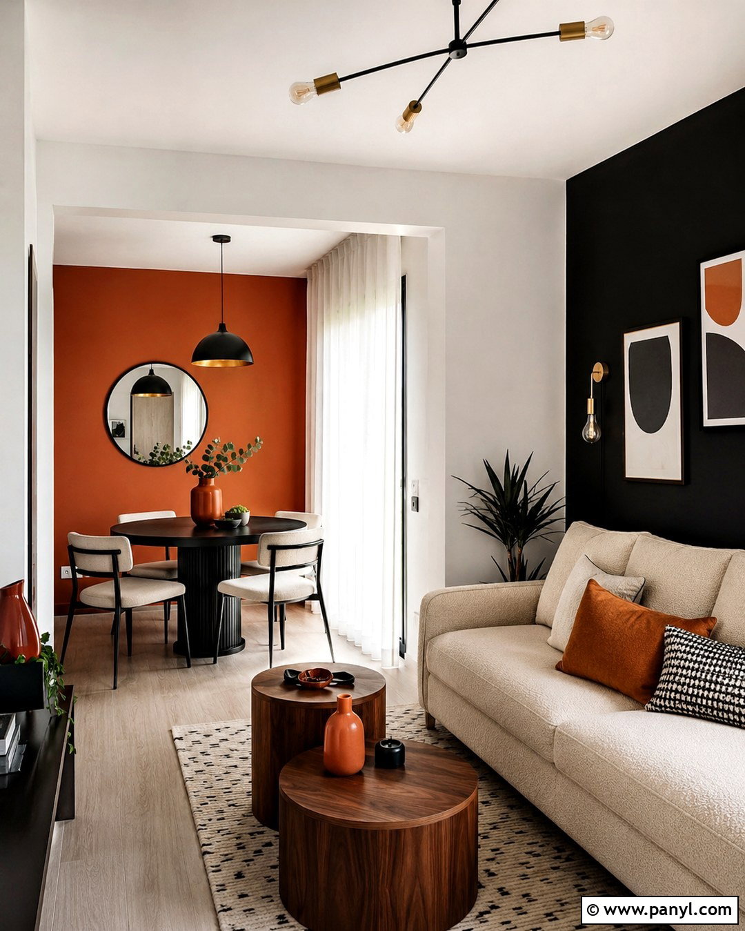 Black And Orange Apartment Walls - 20 black and orange walls
