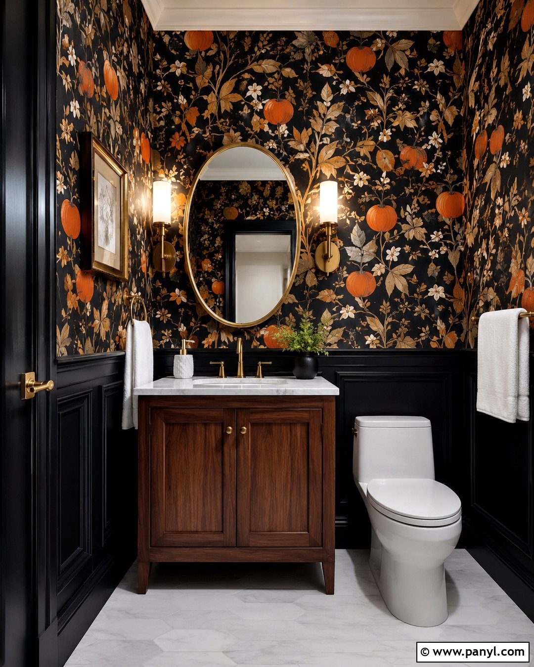 Black And Orange Wallpaper Bathroom Walls - 20 black and orange walls