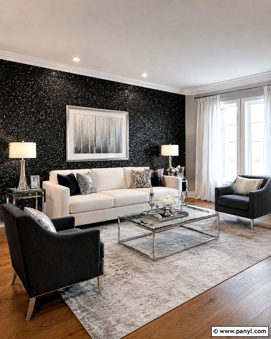 Black And Silver Dark Glitter Wallpaper - 20 dark glitter wallpaper ideas